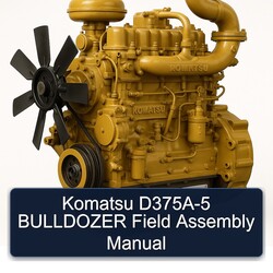 Komatsu D375A-5 Bulldozer Field Assembly Service Repair Workshop Manual PDF