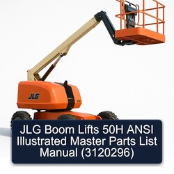 JLG Boom Lifts 50H Ansi Illustrated Master (3120296) Parts Catalog PDF