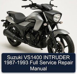 1987-1993 Suzuki Intruder VS1400 Service Repair Workshop Manual PDF