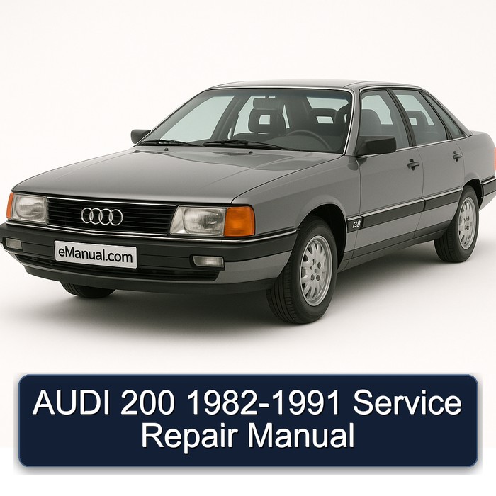 1982-1991 Audi 200 Service Repair Workshop Manual PDF