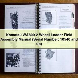 Komatsu WA800-2 Wheel Loader Field Assembly (serial Number: 10540 Up) Service Repair Workshop Manual PDF