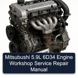 Mitsubishi 6 A Series Mitsubushi 5.9l 6d34 Engine Service Repair Workshop Manual PDF