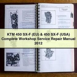 2012 KTM 450 SX-F (EU) (USA) Service Repair Workshop Manual PDF
