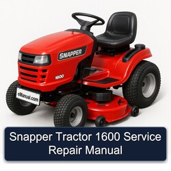 Snapper Tractor 1600 Service Repair Workshop Manual PDF