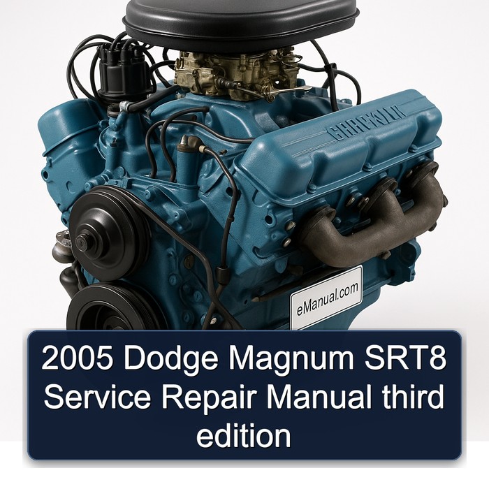 2005 Chrysler M Series Dodge Magnum SRT8 Third Edition Service Repair Workshop Manual PDF