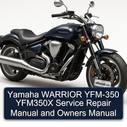 Yamaha Warrior YFM-350 YFM350X Owners Owner's Manual PDF