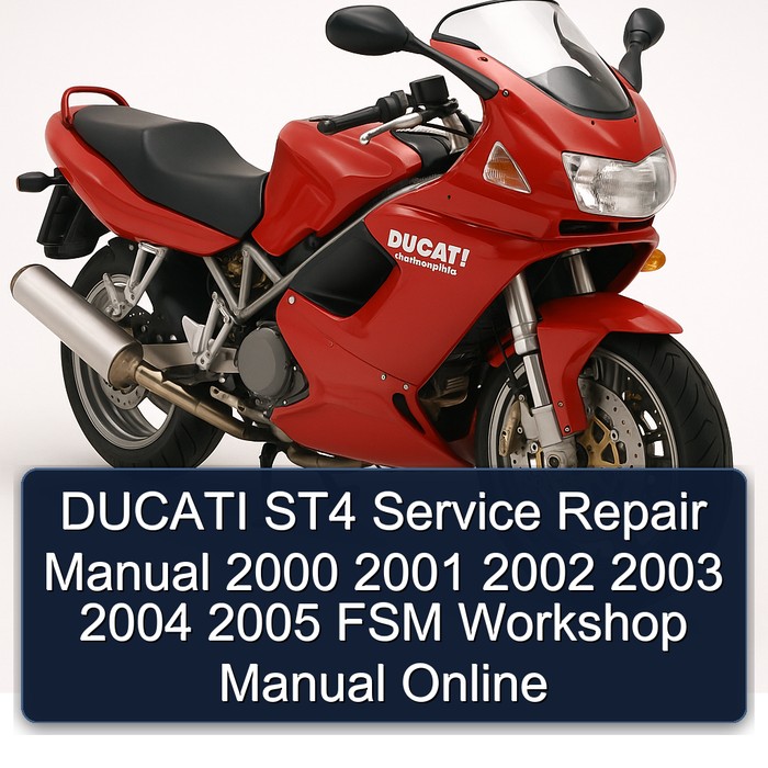 2000-2005 Ducati Sporttouring / ST Models ST4 FSM Online Service Repair Workshop Manual PDF
