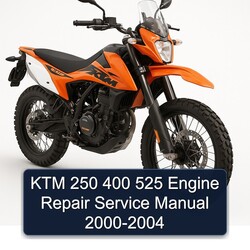 2000-2004 KTM 250 400 525 Engine Service Repair Workshop Manual PDF