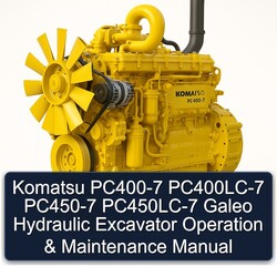 Komatsu PC400-7 Pc400lc-7 PC450-7 Pc450lc-7 Galeo Hydraulic Excavator Operation Service Repair Workshop Manual PDF
