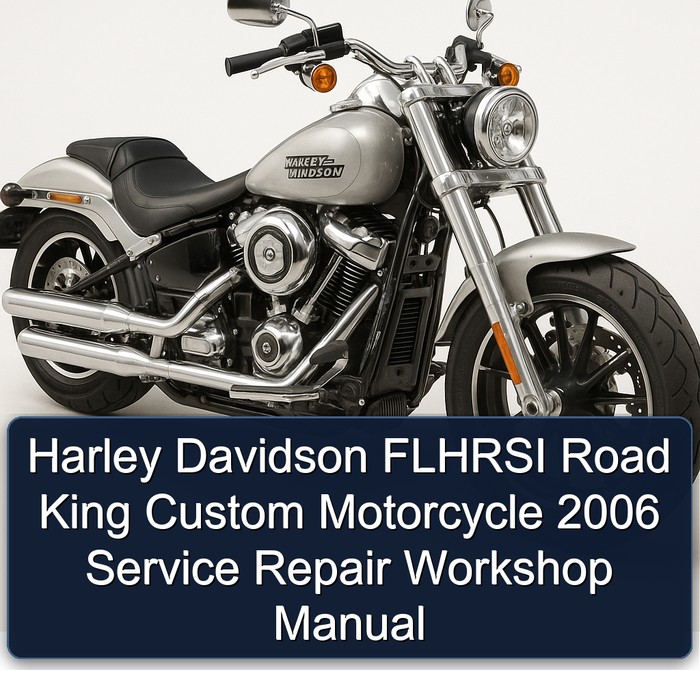 2006 Harley Davidson Road King Flhrsi Custom Motorcycle Service Repair Workshop Manual PDF