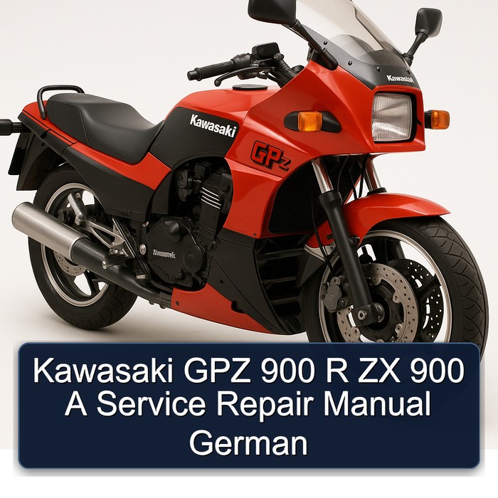 Kawasaki GPZ Series 900 R ZX German Service Repair Workshop Manual PDF