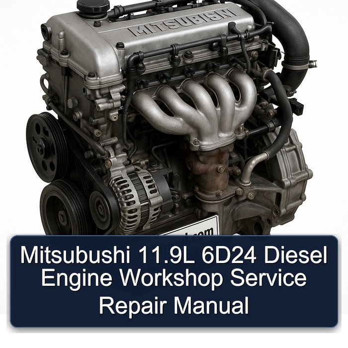 Mitsubishi 6 A Series Mitsubushi 11.9l 6d24 Diesel Engine Service Repair Workshop Manual PDF