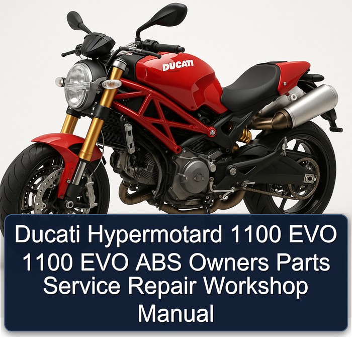 Ducati 1100 Hypermotard EVO ABS Owners Parts Service Repair Workshop Manual PDF