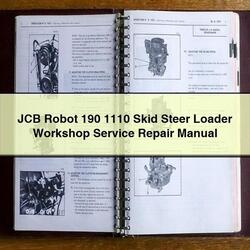 JCB Robot 190 1110 Skid Steer Loader Service Repair Workshop Manual PDF