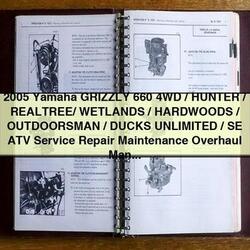 2005 Yamaha Grizzly 660 ATV Service Repair Workshop Manual PDF