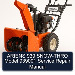 Ariens 939 SNOW-THRO Model 939001 Service Repair Workshop Manual PDF