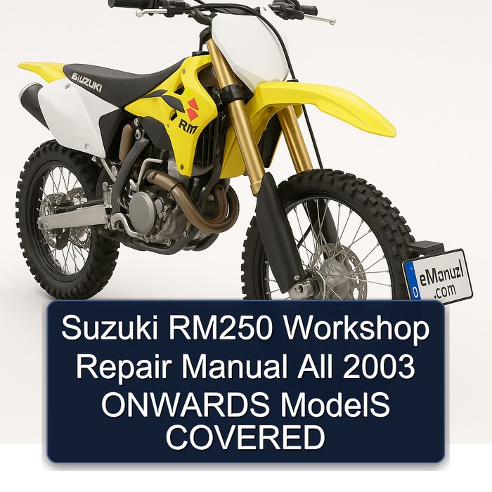 2003 Suzuki RM Series RM250 All Onwards Models Covered Service Repair Workshop Manual PDF