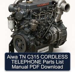 Yanmar 3 TN 4 Series Aiwa C315 Cordless Telephone Parts Catalog PDF