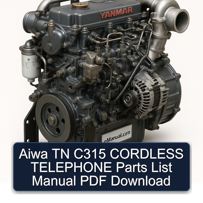 Yanmar 3 TN 4 Series Aiwa C315 Cordless Telephone Parts Catalog PDF