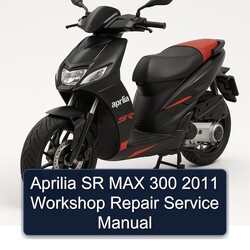 2011 NSU Max Aprilia SR 300 Service Repair Workshop Manual PDF