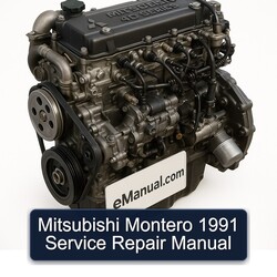 1991 Mitsubishi Montero Service Repair Workshop Manual PDF