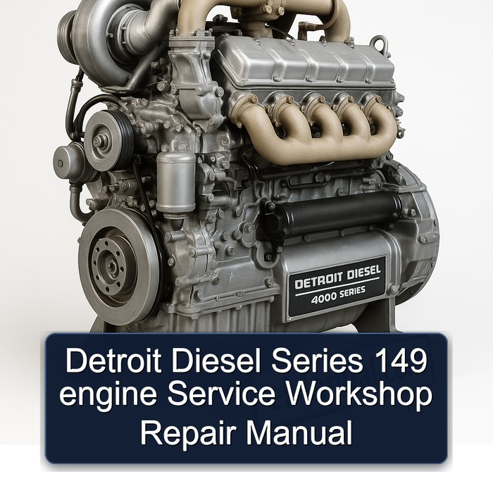 Detroit Diesel 4000 Series 149 Engine Service Repair Workshop Manual PDF