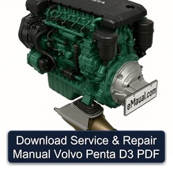 Volvo Penta D3 Service Repair Workshop Manual PDF