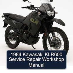 1984 Kawasaki KLR Series KLR600 Service Repair Workshop Manual PDF