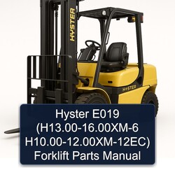 2000-2016 Hyster E019 (h13. .00xm-6 H10. .00xm-12ec) Forklift Parts Catalog PDF