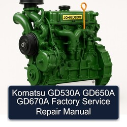 John Deere K Series Komatsu GD530A GD650A GD670A Service Repair Workshop Manual PDF