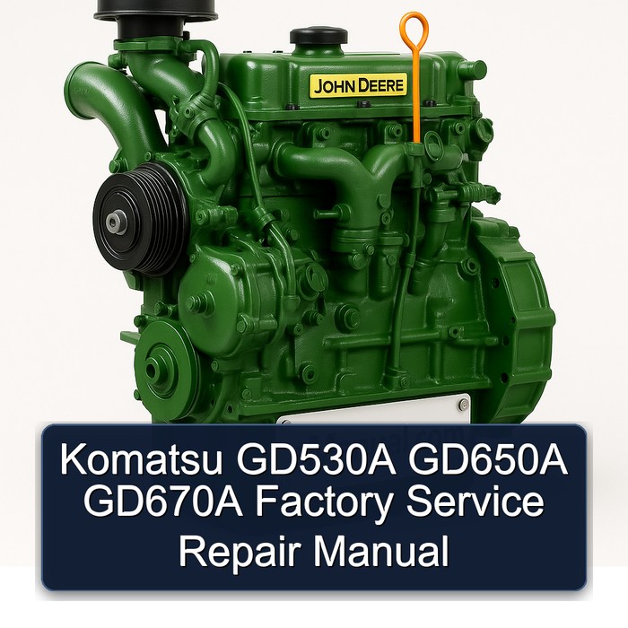 John Deere K Series Komatsu GD530A GD650A GD670A Service Repair Workshop Manual PDF