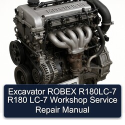 Excavator Robex R180lc-7 R180 LC-7 Service Repair Workshop Manual PDF