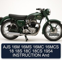AJS 16M 16MS 16MC 16MCS 18 18S 18C 18CS 1954 INSTRUCTION And
