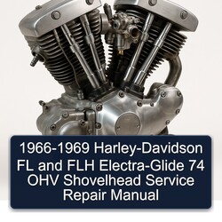 1966-1969 Harley Davidson Model 125 Harley-davidson Fl Flh Electra-glide 74 OHV Shovelhead Service Repair Workshop Manual PDF