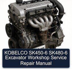 Kobelco SK450-6 SK480-6 Excavator Service Repair Workshop Manual PDF