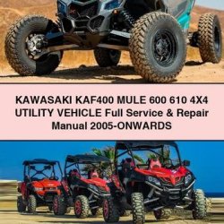 2005 Kawasaki KAF400 Mule 600 610 4x4 Utility Vehicle -onwards Service Repair Workshop Manual PDF