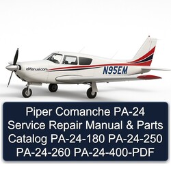 Piper Comanche PA-24 Pa-24-180 Pa-24-250 Pa-24-260 Pa-24-400 Parts Catalog PDF
