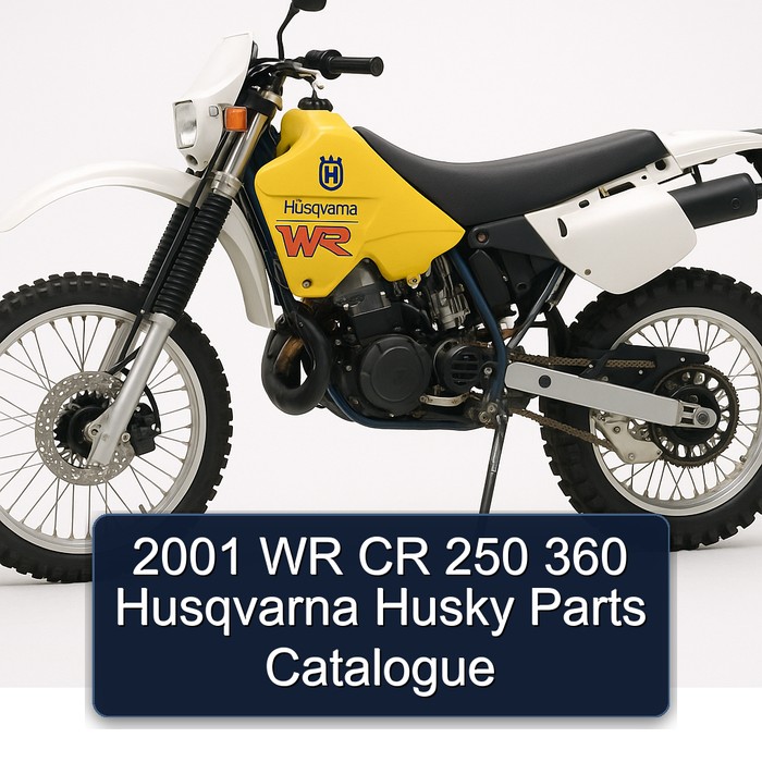 2001 Husqvarna WR Models CR 250 360 Husky Parts Catalog PDF