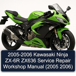 2005-2006 Kawasaki Ninja ZX-6R ZX636 Service Repair Workshop Manual PDF