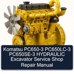 Komatsu PC650-3 Pc650lc-3 Pc650se-3 Hydraulic Excavator Shop Service Repair Workshop Manual PDF