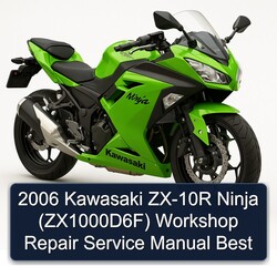 2006 Kawasaki Ninja ZX-10R (ZX1000D6F) Best Service Repair Workshop Manual PDF