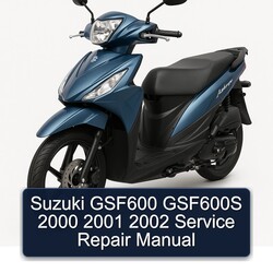 2000-2002 Suzuki Address Models GSF600 GSF600S Service Repair Workshop Manual PDF