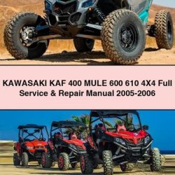 2005-2006 Kawasaki KAF 400 Mule 600 610 4x4 Service Repair Workshop Manual PDF