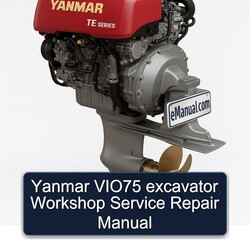 Yanmar VIO75 Excavator Service Repair Workshop Manual PDF