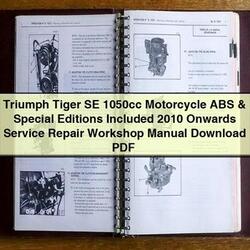 2010 Sherco SE Triumph Tiger 1050CC Motorcycle ABS Special Editions Included Onwards Service Repair Workshop Manual PDF