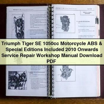 2010 Sherco SE Triumph Tiger 1050CC Motorcycle ABS Special Editions Included Onwards Service Repair Workshop Manual PDF