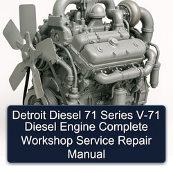Detroit Diesel 71 Series V-71 Engine Service Repair Workshop Manual PDF