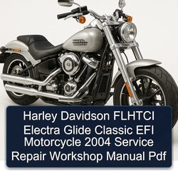 2004 Aprilia Classic Harley Davidson Flhtci Electra Glide EFI Motorcycle Service Repair Workshop Manual PDF