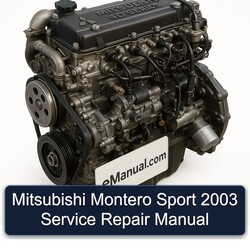 2003 Mitsubishi 380 Montero Sport Service Repair Workshop Manual PDF