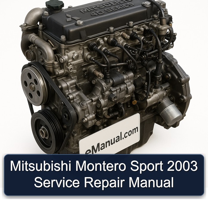 2003 Mitsubishi 380 Montero Sport Service Repair Workshop Manual PDF